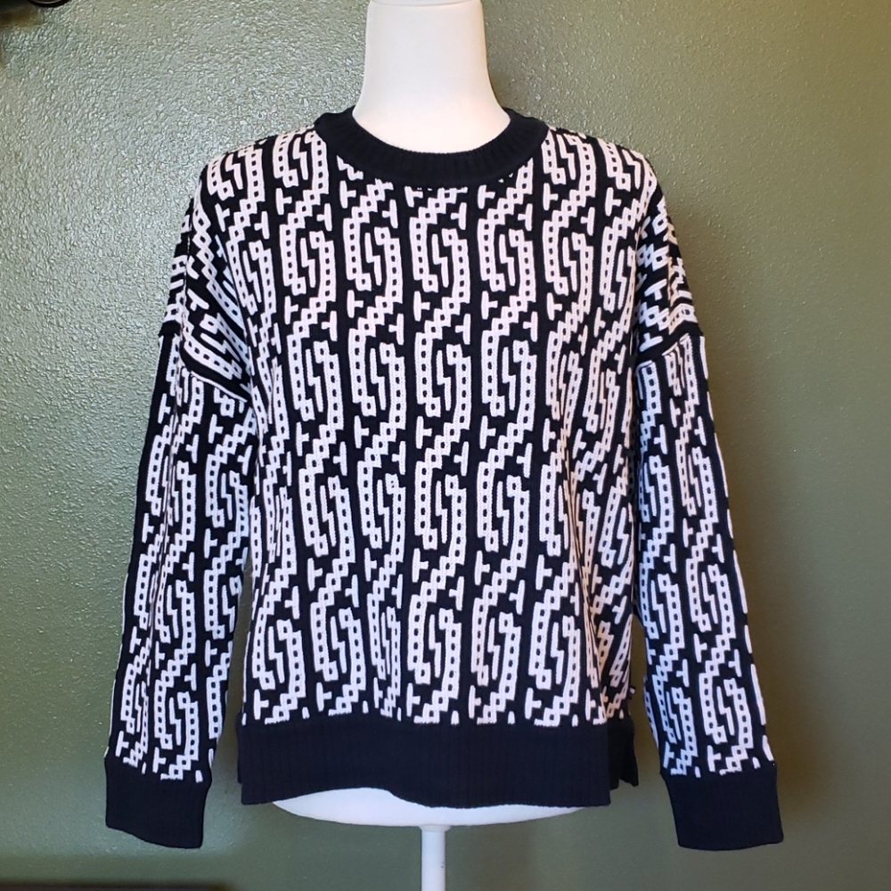 Tommy Hilfiger Two-tone Cable Sweater